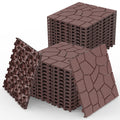 12" Stone Texture Patio Deck Tiles