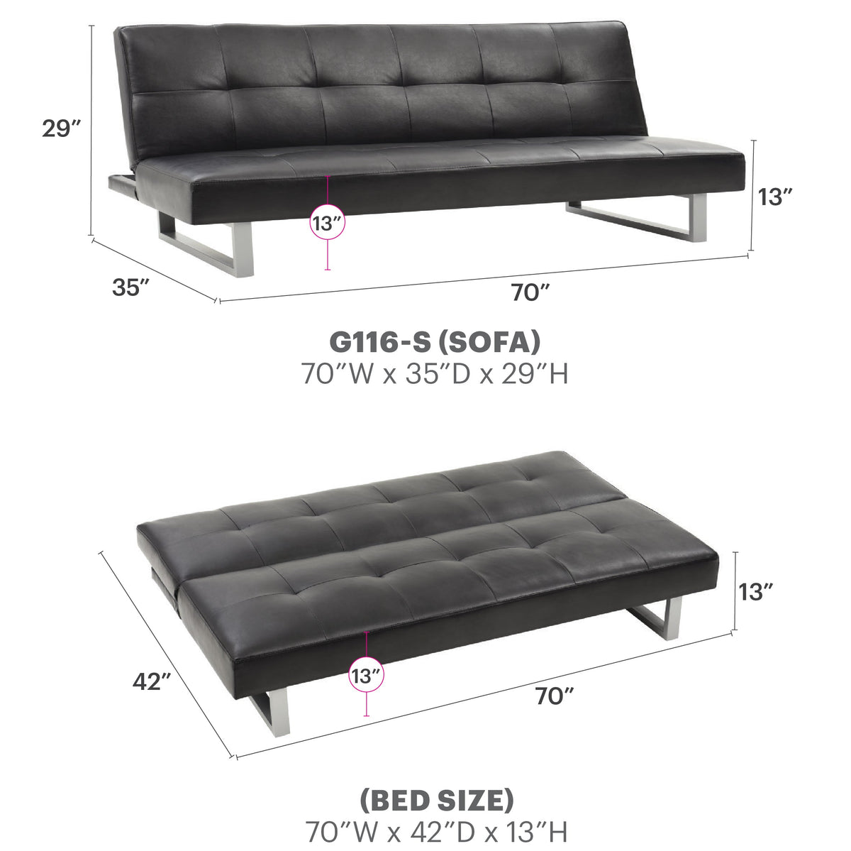 Chroma G116-S Sofa Bed