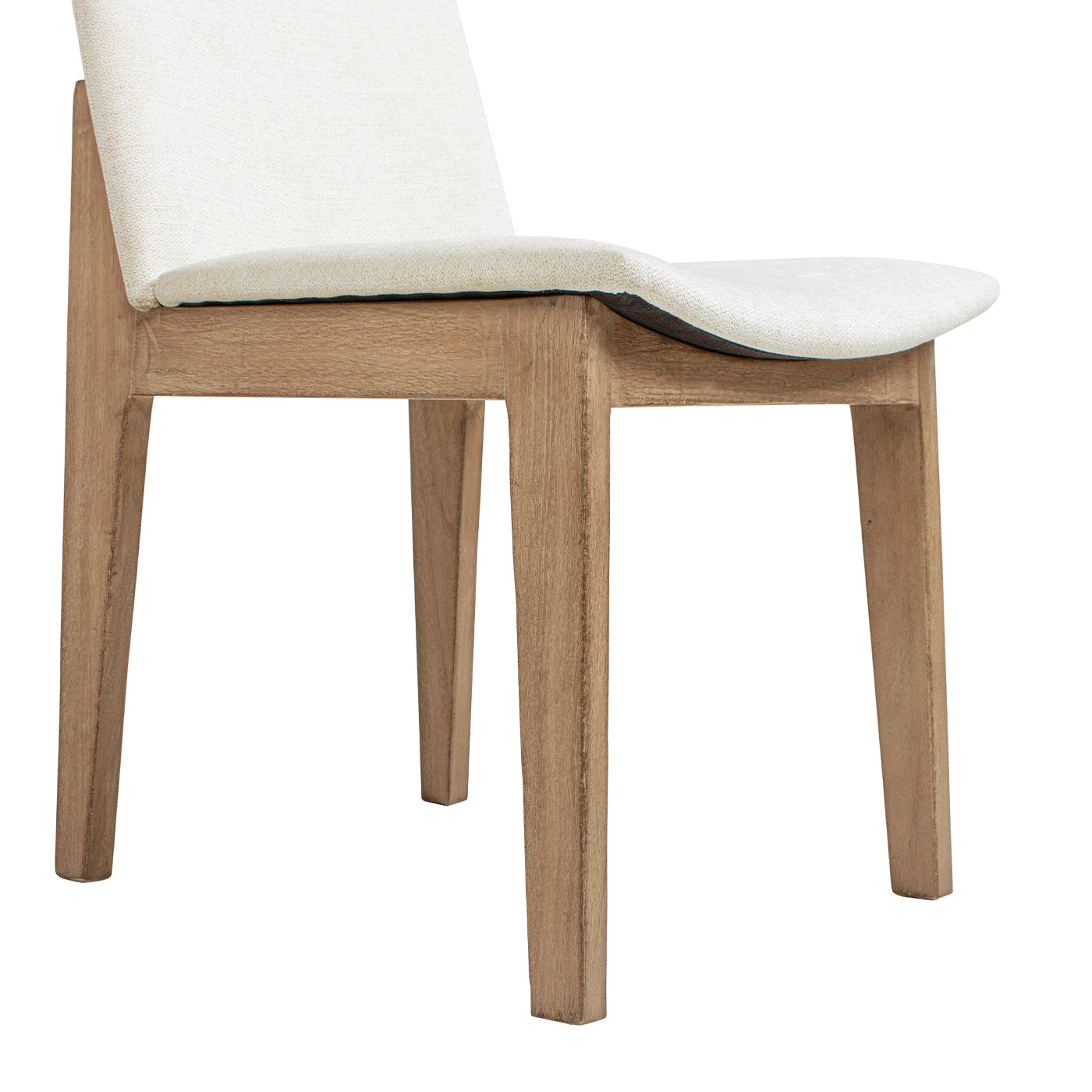 Auden Upholstered Reclaimed Pine Wood Dining Chair Set of 2