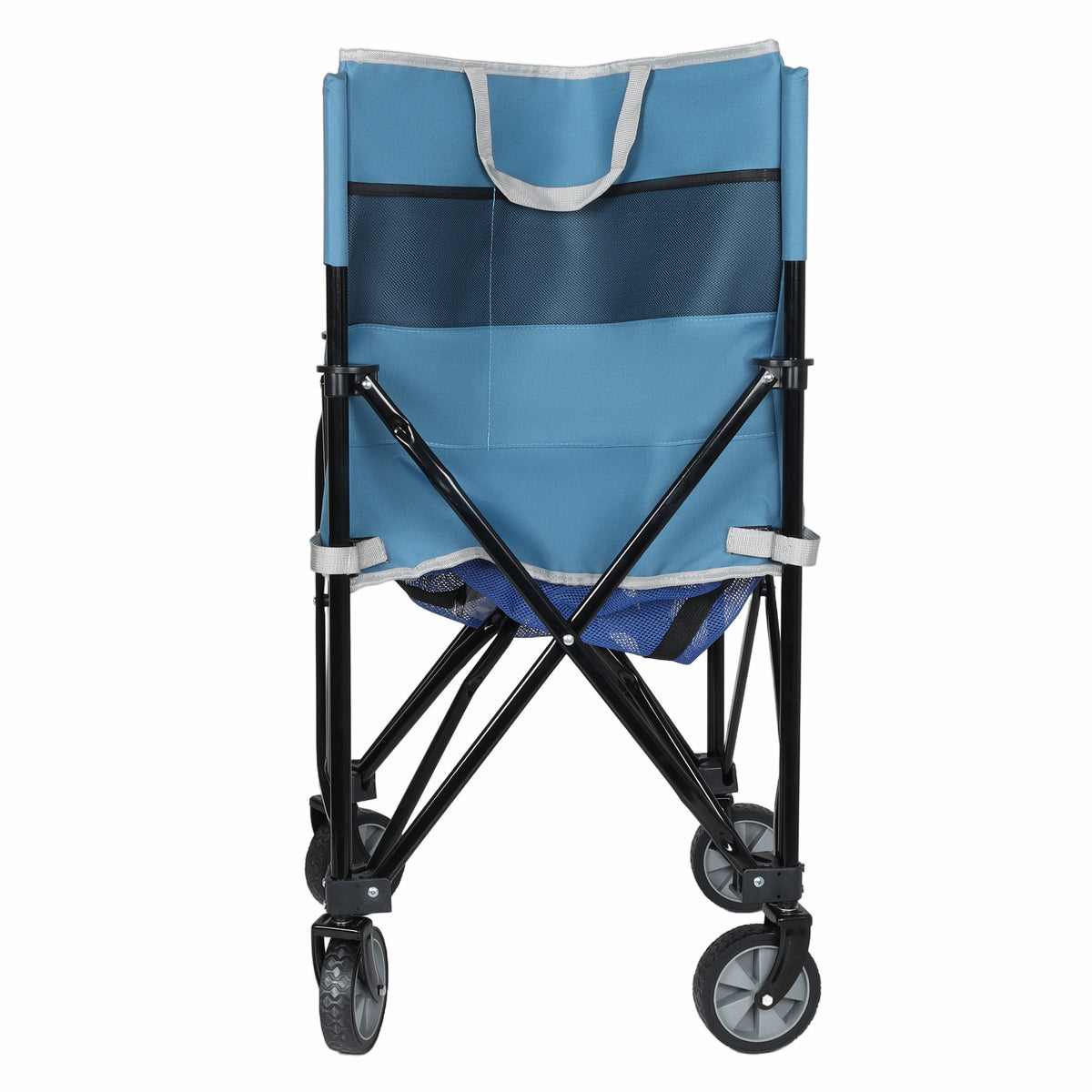 Rolling Ball Storage Cart with Wheels, Blue/Gray