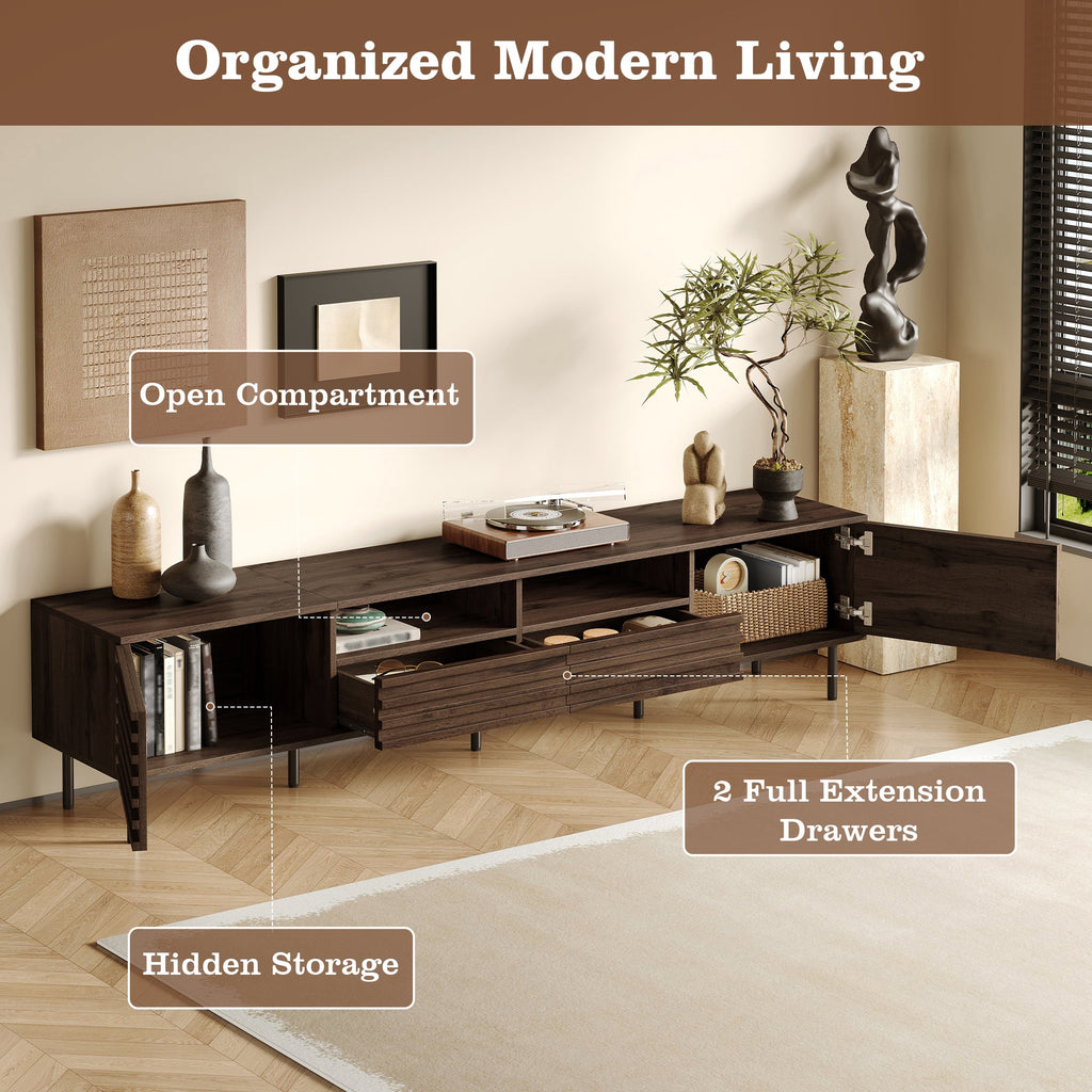 78 Inch Modern TV Stand for TVs Up to 85 Inches