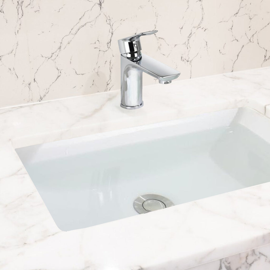 Chrome Single Handle Lavatory Basin Sink Faucet