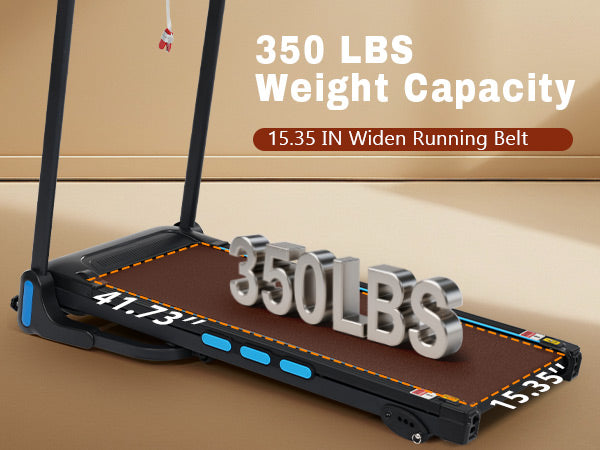 3.5HP Hydraulic Foldable Treadmill with Incline