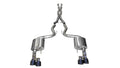 Corsa 18-19 Ford Mustang 5.0L V8 3in Xtreme Cat-Back Dual Rear Exit w/ 4in Black PVD Pro-Series Tips 21040BLK