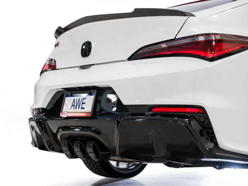 AWE Tuning 2024 Acura Integra Type S DE5 FWD Track Edition Exhaust w/ Triple Diamond Black Tips 3020-53335