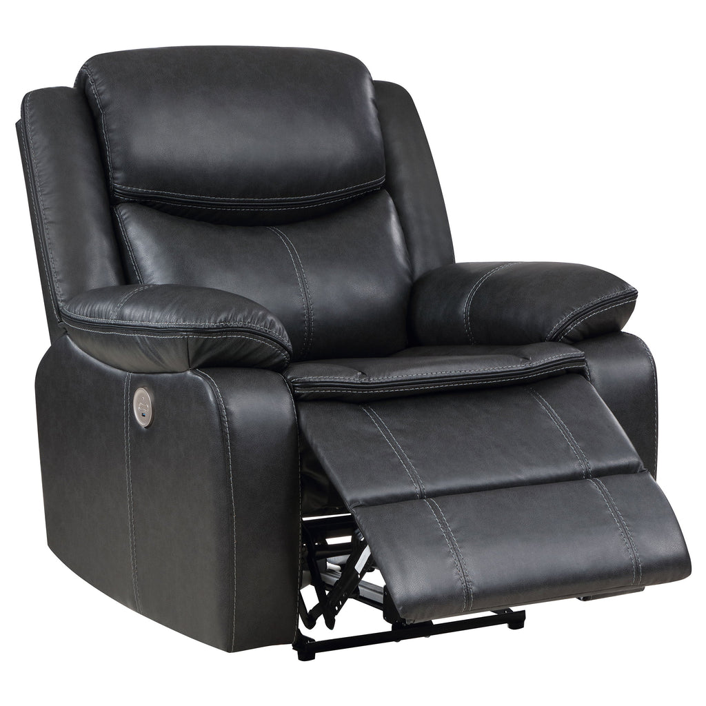 Salerno Dark Power Recliner