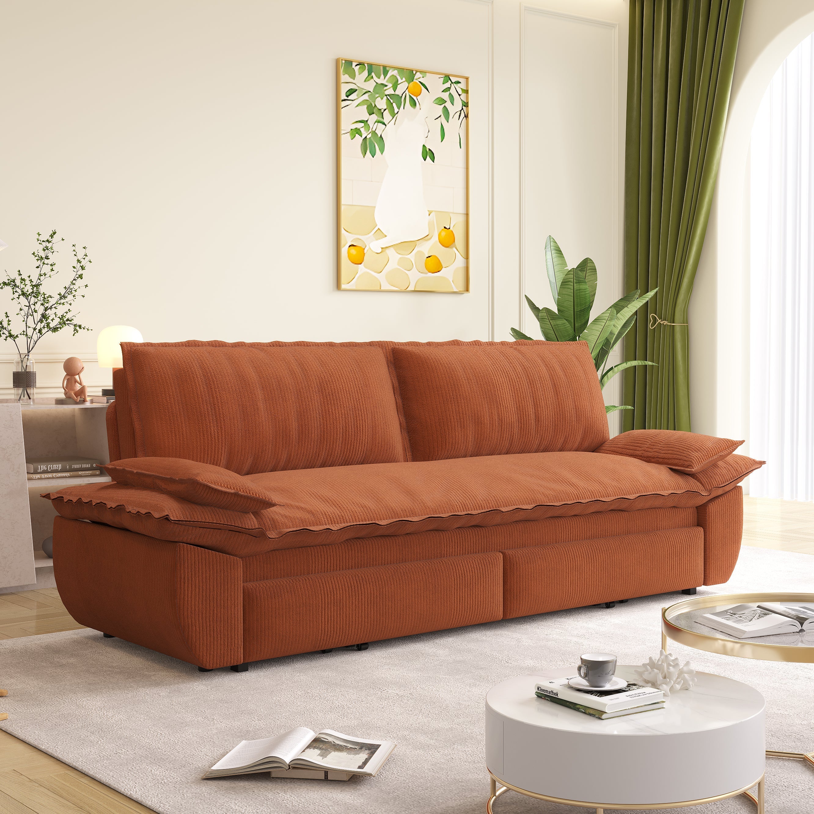 73.2" Queen Pull Out Sofa Bed