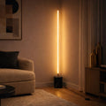Prism Brassed Gold LED Floor Lamp