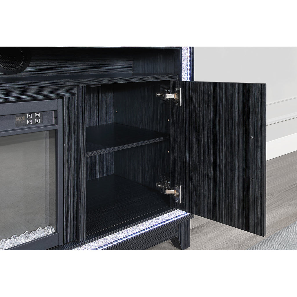 Almera Dark Indoor Fireplace