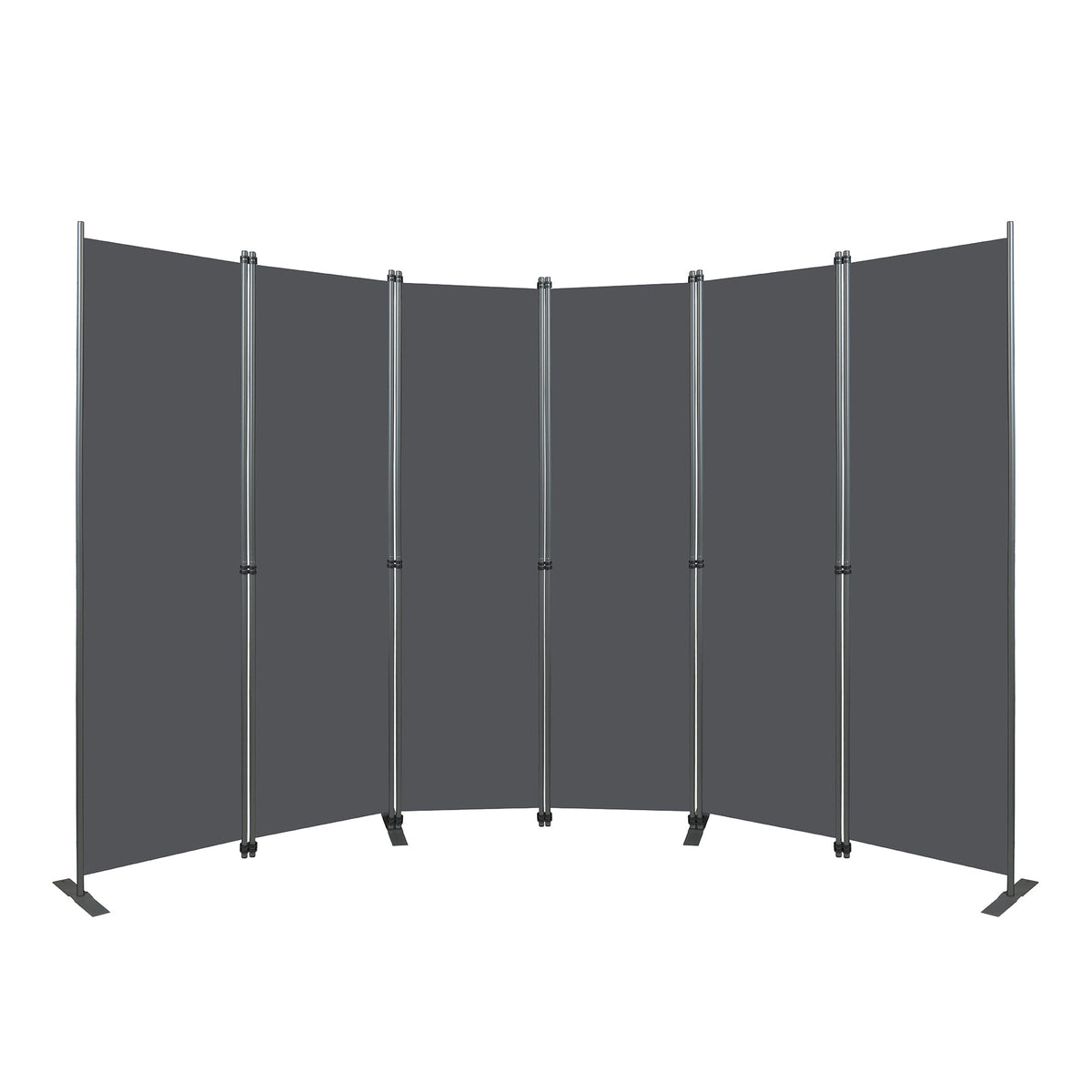 Room Divider 6-Panel - Black
