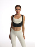 New Style Buttoned Compression Sweat-Enhancing Vest, Posture-Correcting Shapewear, Fitness Back-Enhancing Tank Top With Long Sleeves