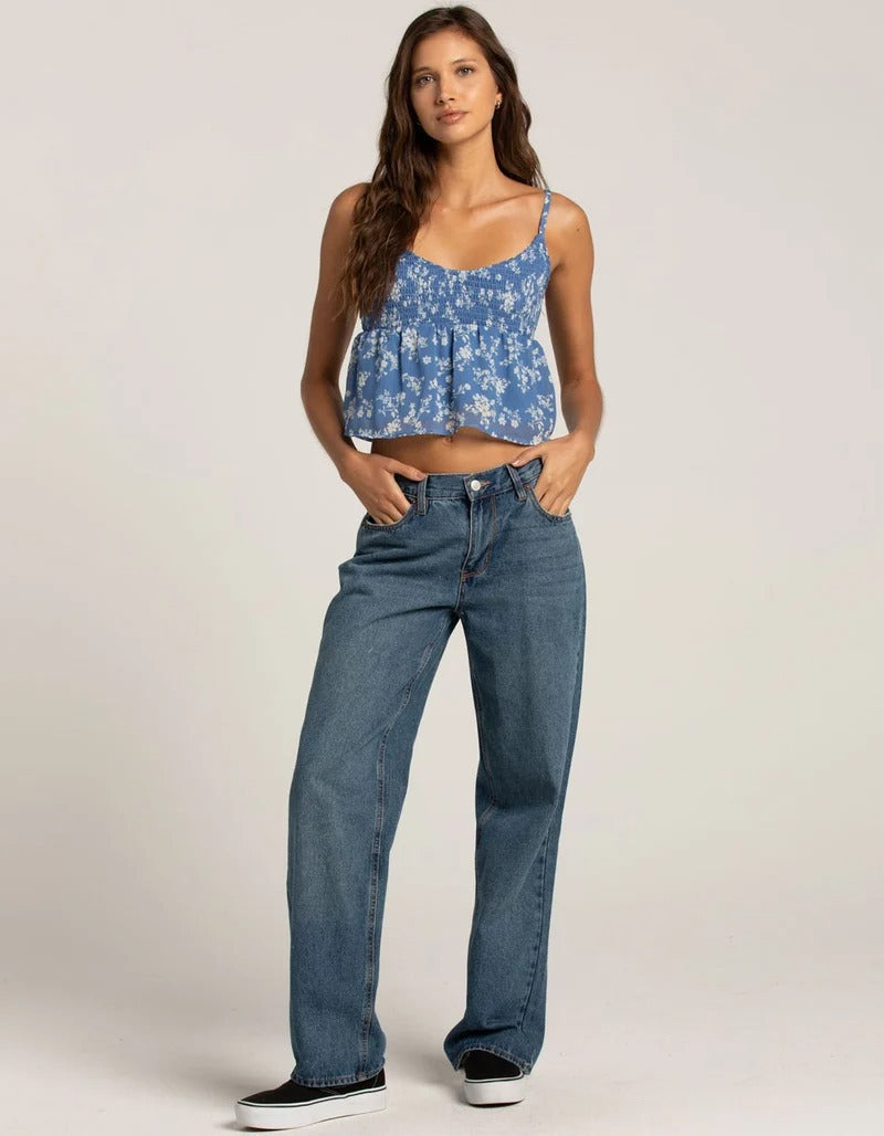 Womens Casual Versatile Printed Camisole Top