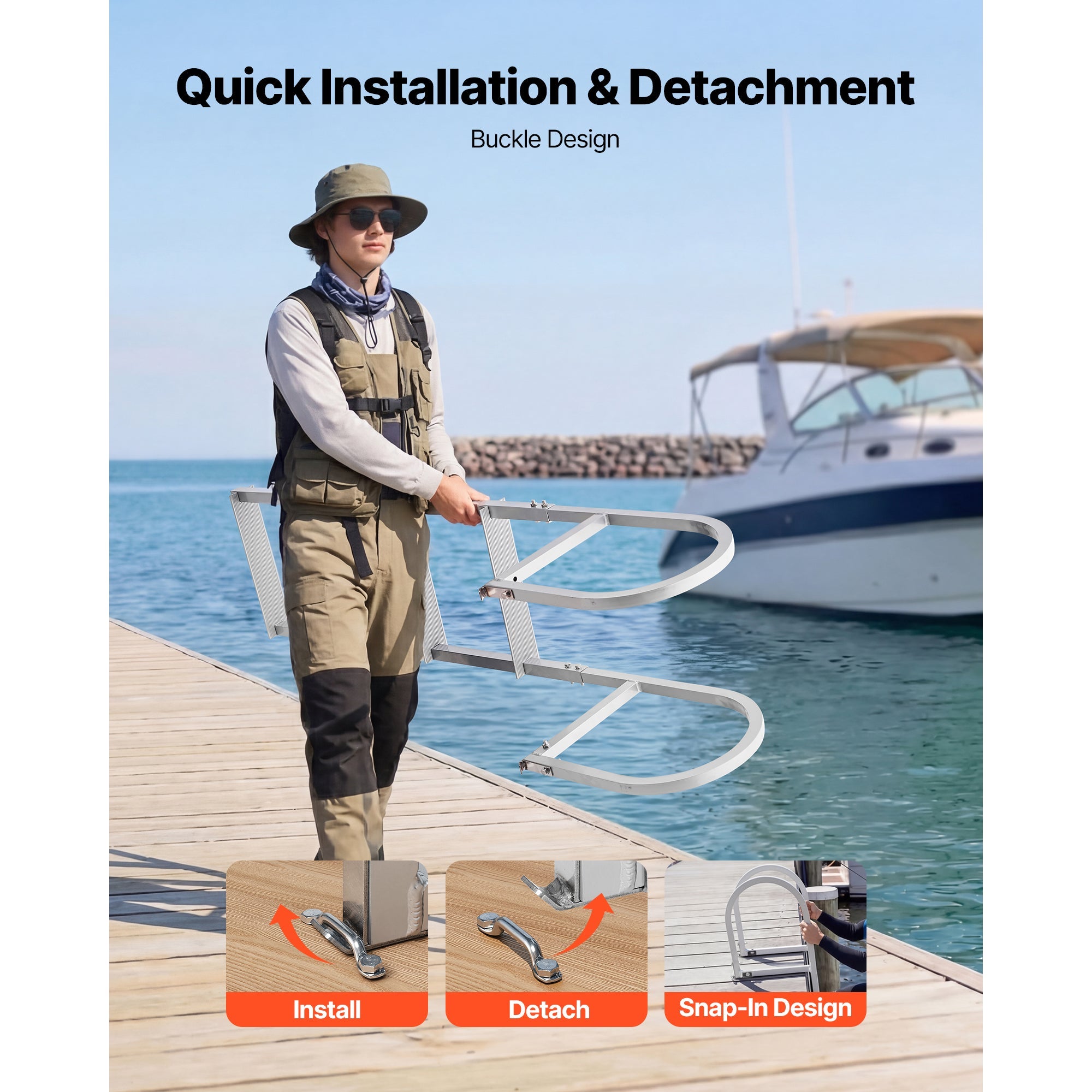 Removable Dock Ladder - 4 Steps