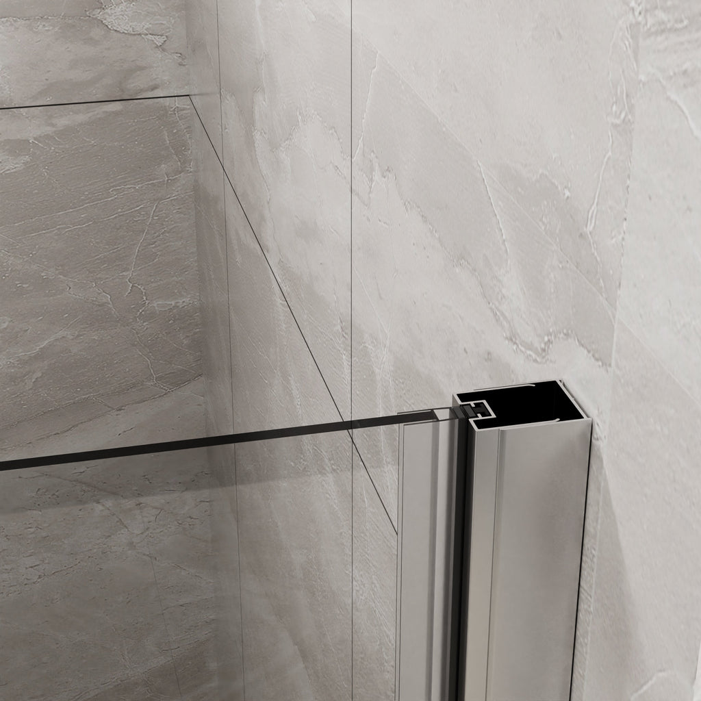 Goodyo 36"x 72" Bifold Frameless Glass Shower Door