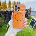 Laser-Cut Large-Window Lens Ring Magnetic Phone Case