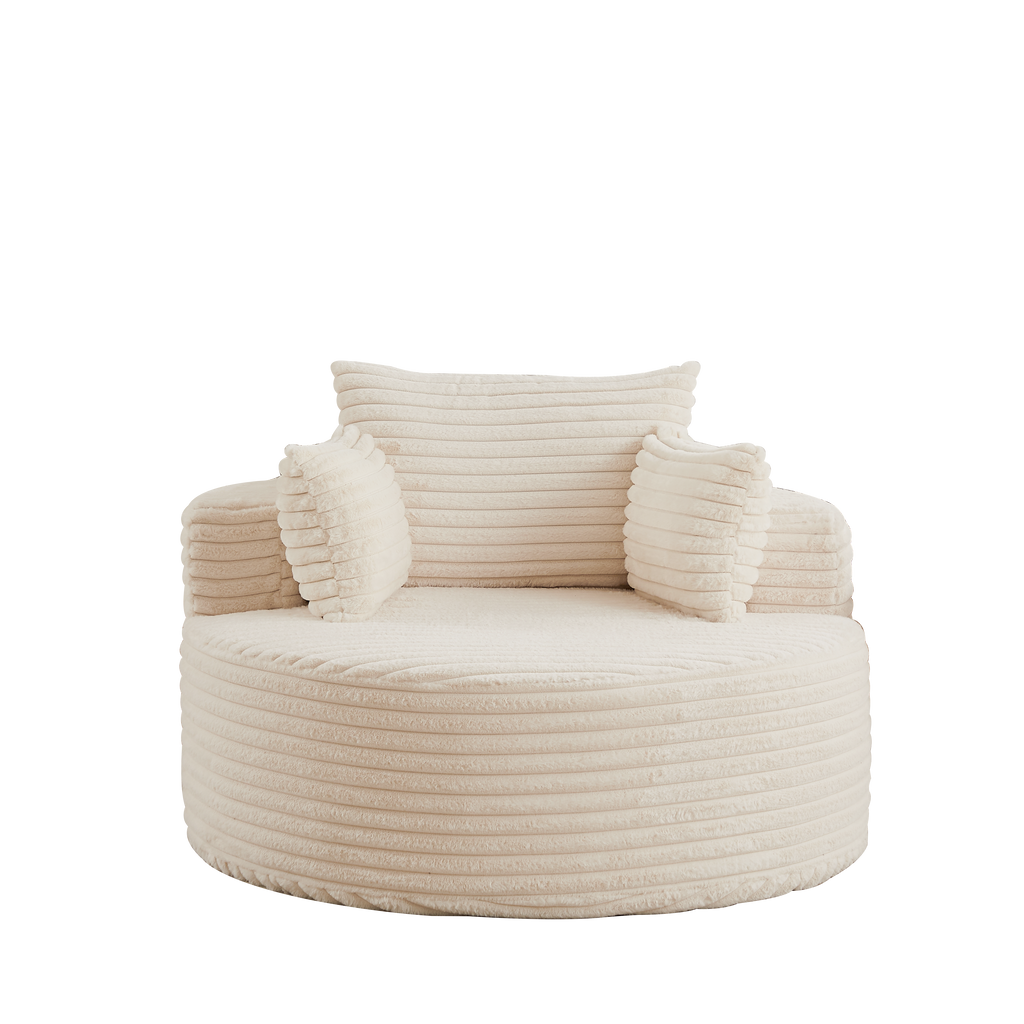 50"L Corduroy Sponge Single Sofa