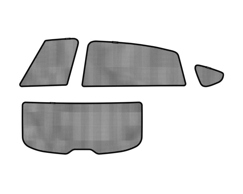 3D MAXpider 2013-2017 Subaru XV Crosstrek Black Sun Shades - Complete Set S1SB0080