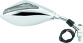 BikeMaster Universal Mirror with Integrated Turn Signals 10mm - Pair - Chrome 600298