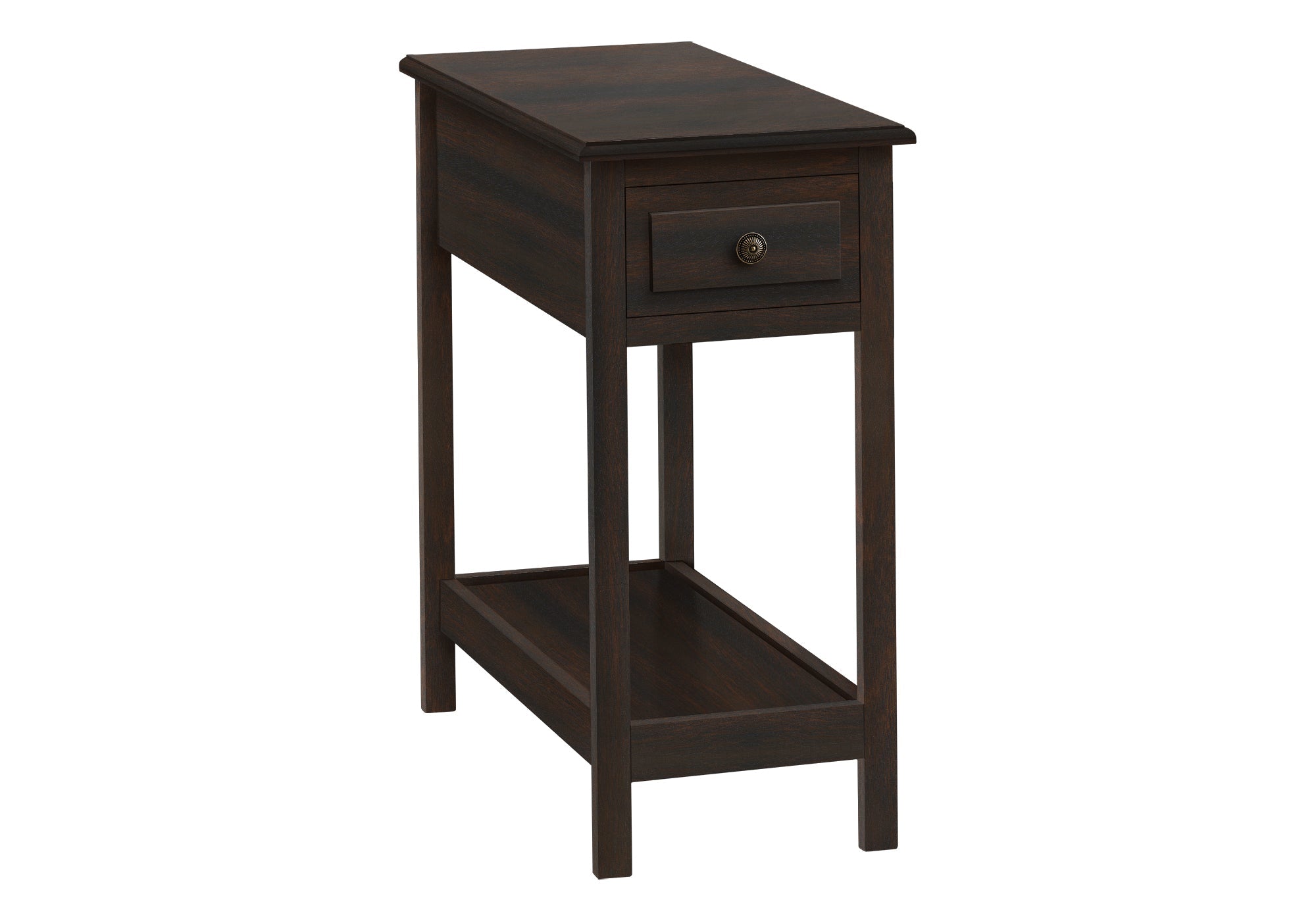 2 Tier Accent Table with Storage Drawer