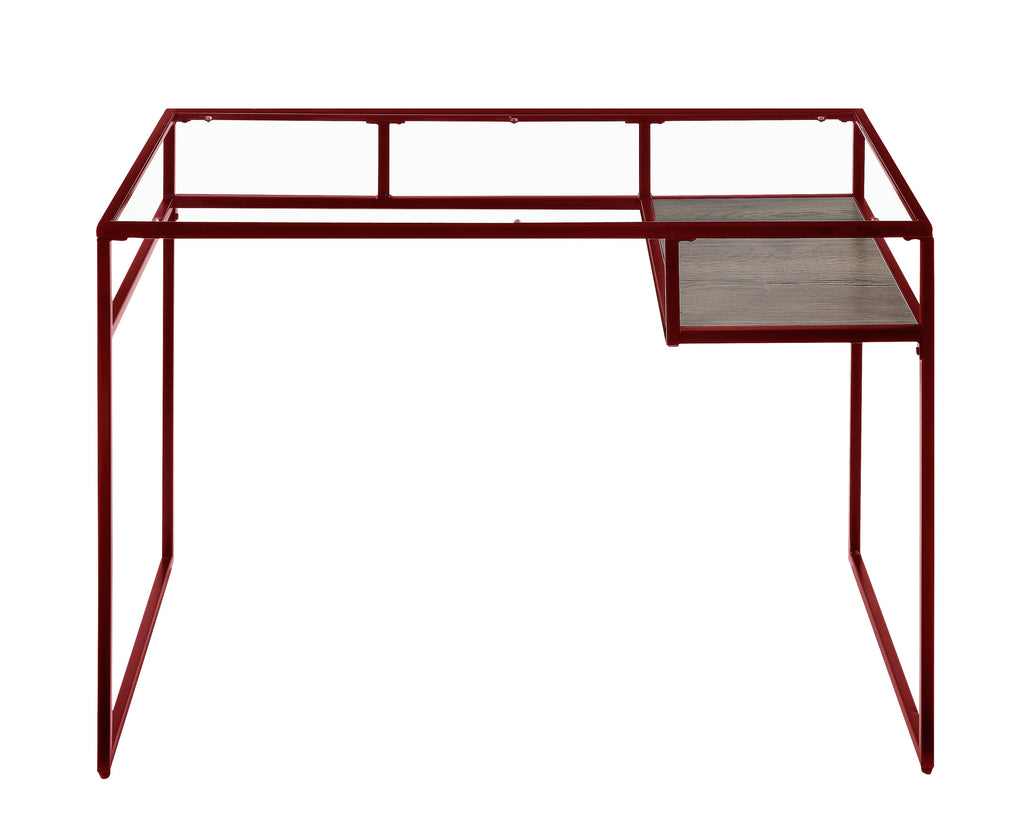 Yasin Glass Top Desk
