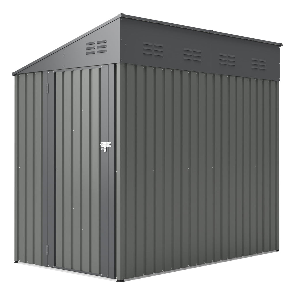 4x7 Foot Lean-To Shed in Olive