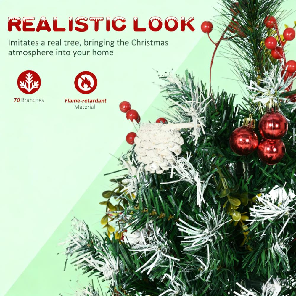 Artificial Christmas Tree - Festive Outdoor Christmas Porch Decor Set