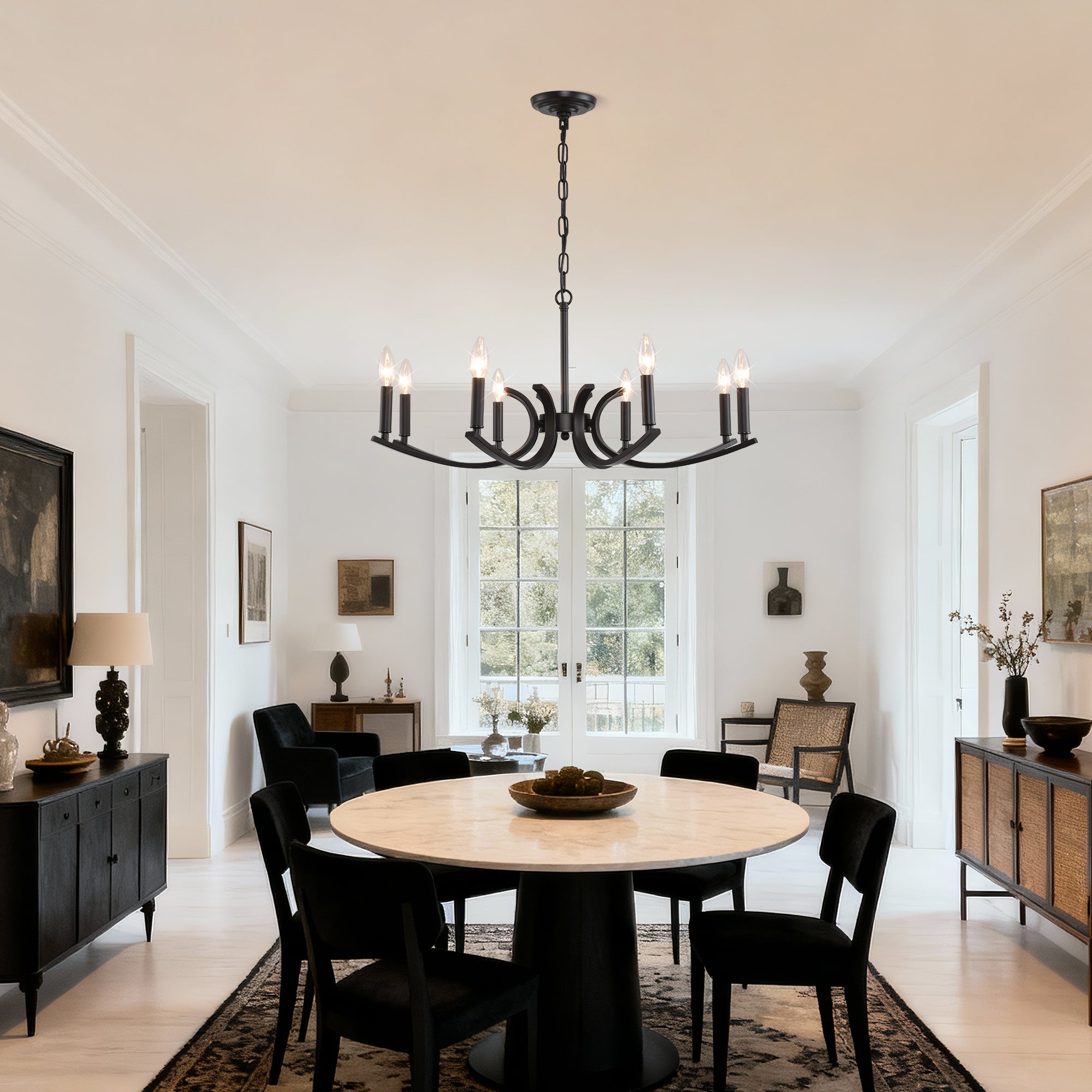 8-Light Farmhouse Chandelier