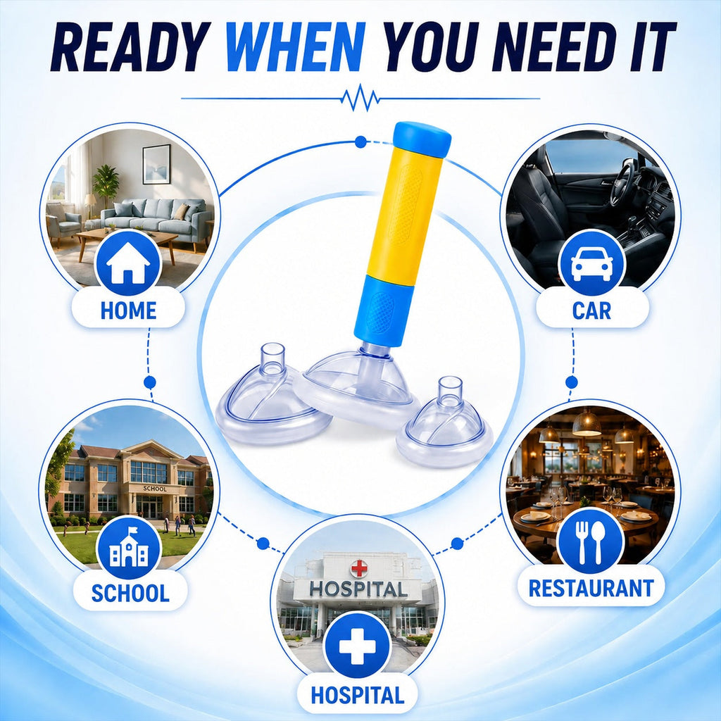 Anti Choking Rescue Device For Kids And Adults Eco-Friendly Multi-Purpose Airway Suction Device For Home Travel First Aid Kit