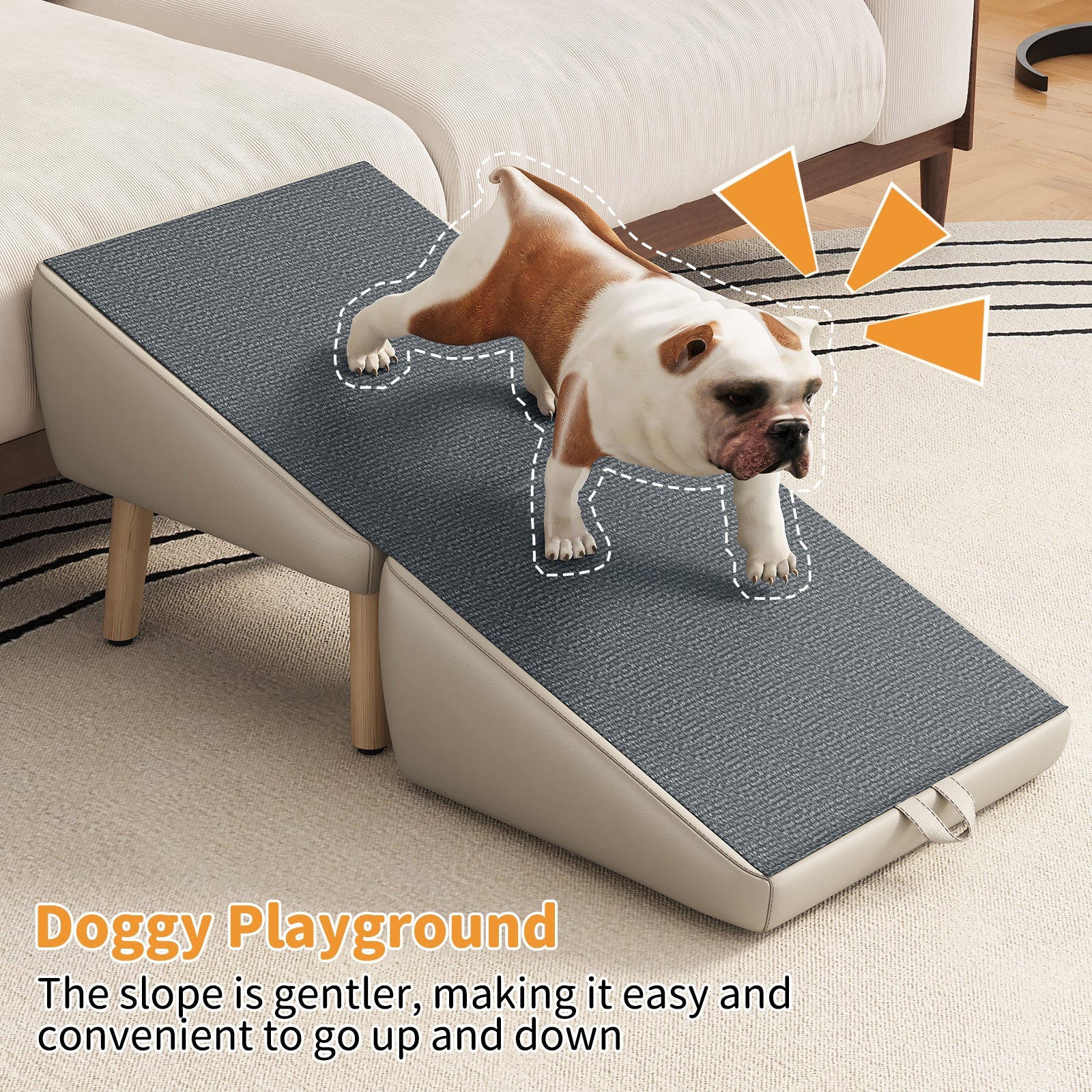 (Upgraded) Dog Stairs for Small Dogs and Cats
