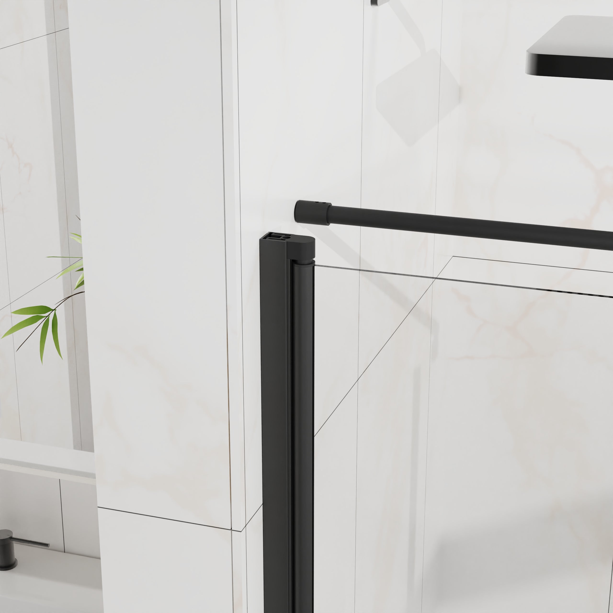 Goodyo Shower Enclosure Frameless 36 in. D x 36 in. W x 72 in. H