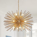 29" Mid-Century Modern 12-Light Starburst Chandelier