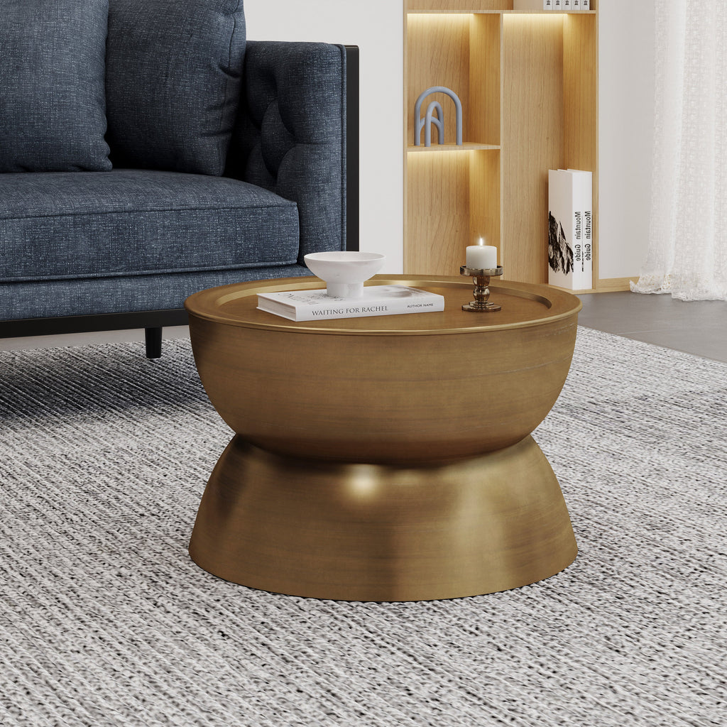 Metal Hammered Coffee Table