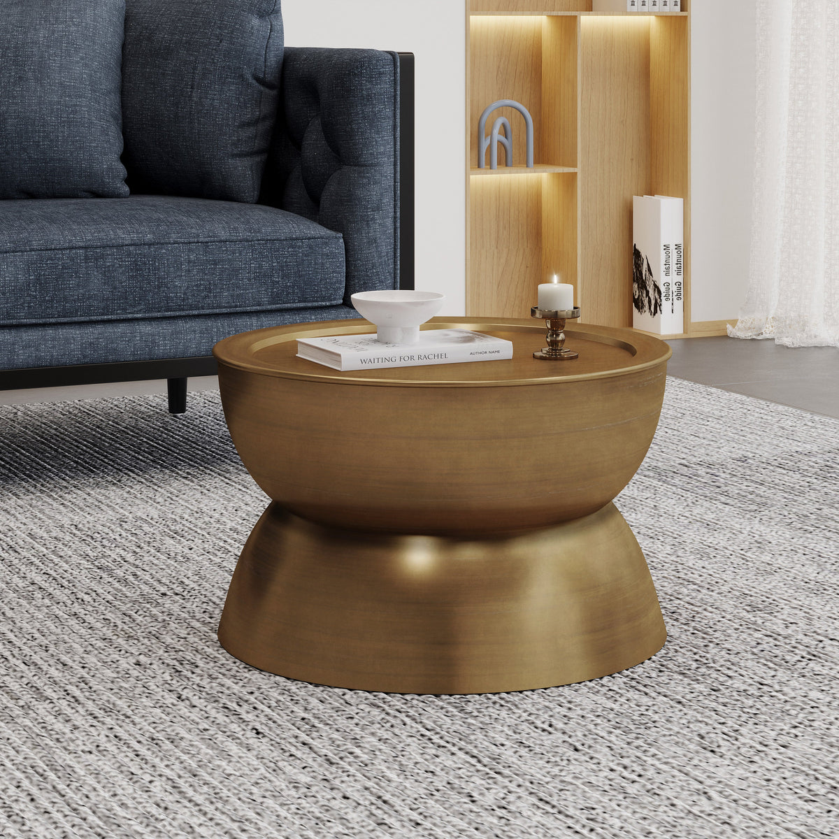 Metal Hammered Coffee Table