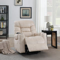 Nairi Ivory Leather Aire Power Motion Recliner