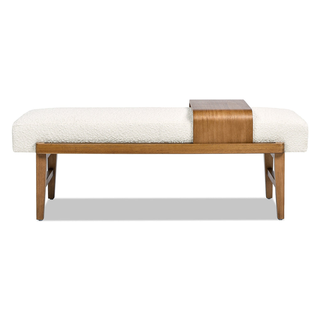 Billie 52" Modern Telephone Bench with Sliding Shelf