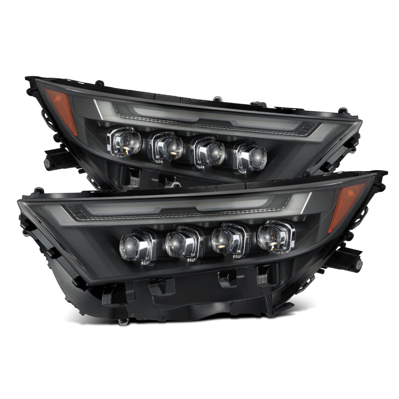 AlphaRex 19-23 Toyota RAV4 (High Trim) NOVA LED Projector Headlights Black 880870 *Discontinued
