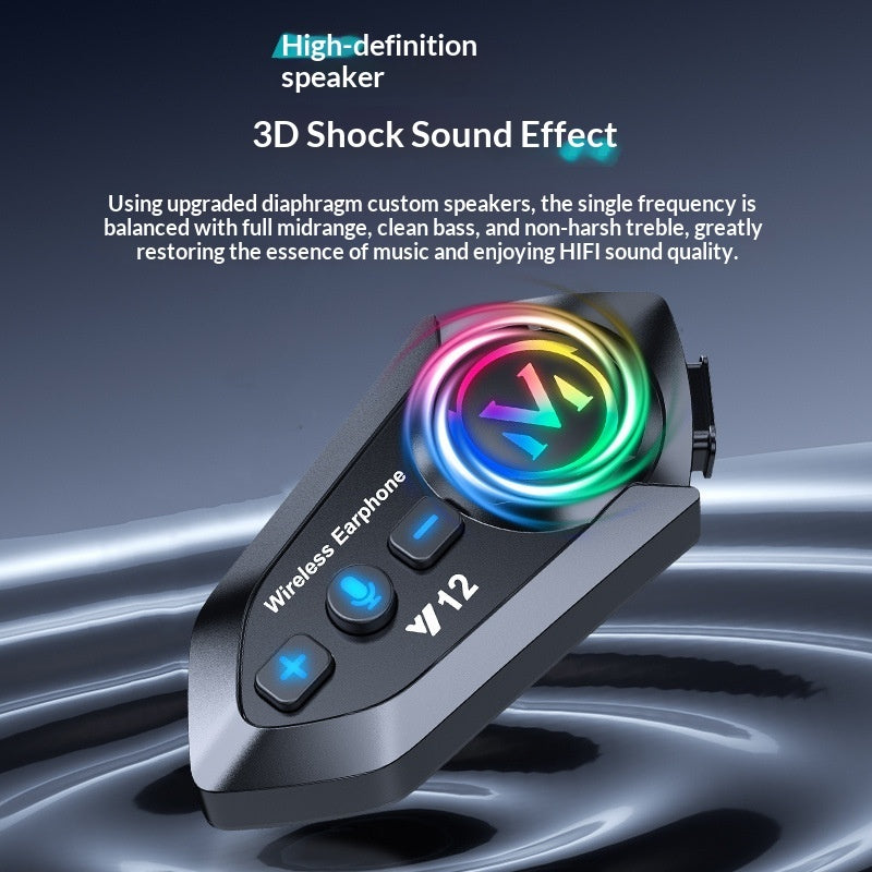 Helmet Bluetooth Headset Cycling Gear Waterproof Noise-Canceling High-Fidelity Sound
