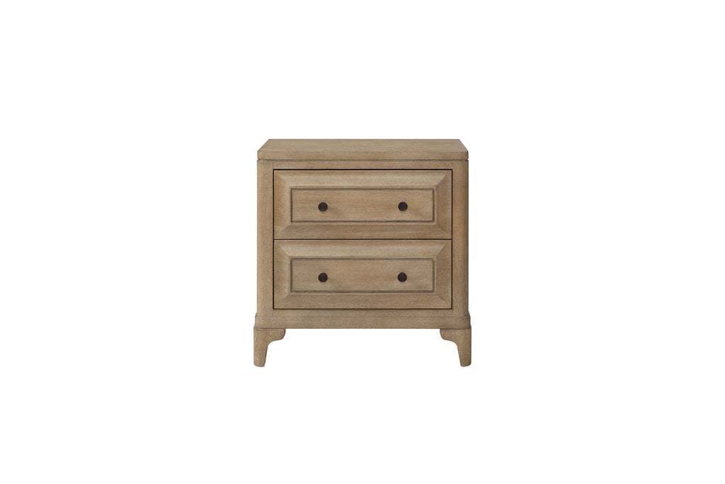 2 Drawer Nightstand With USB Charging Ports