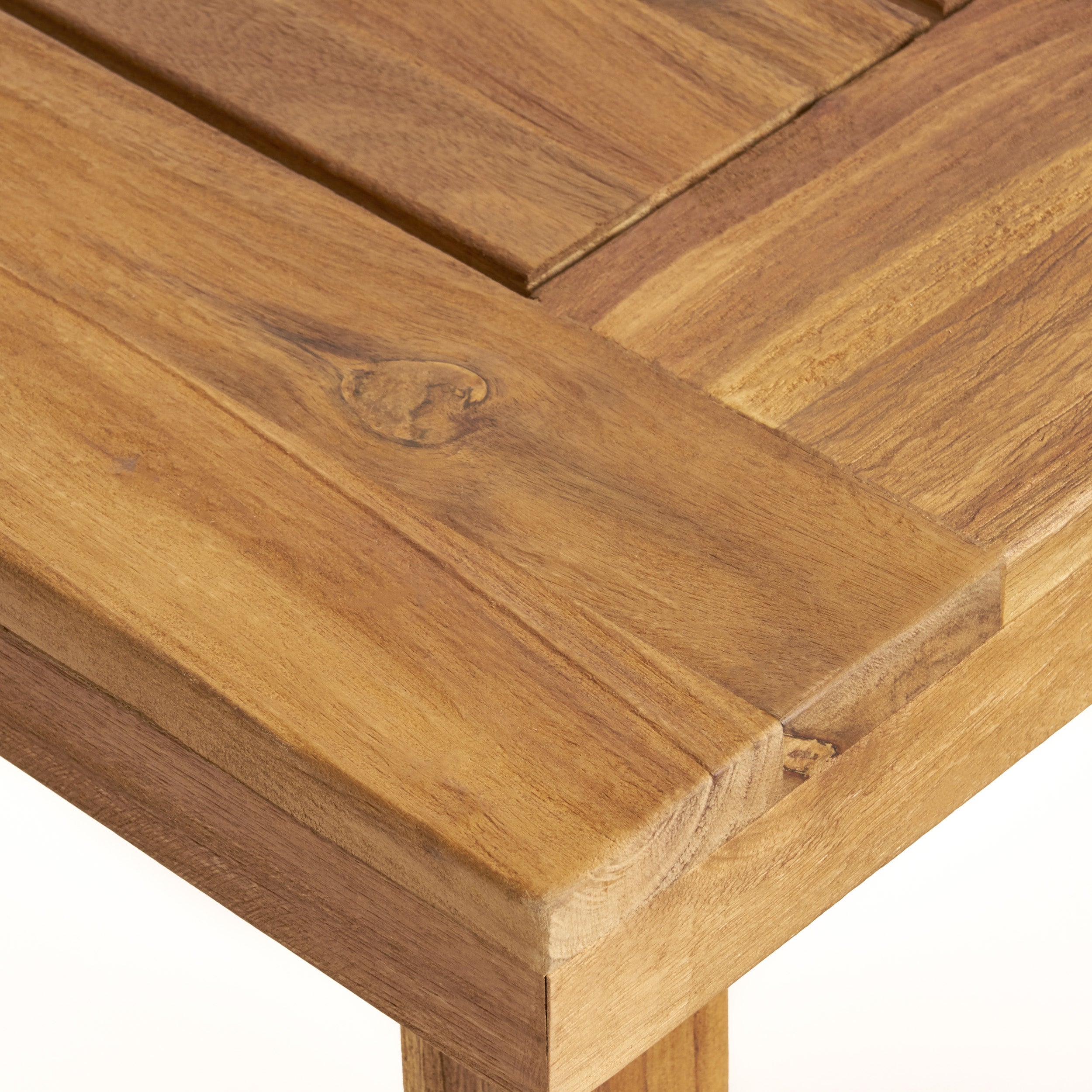 Outdoor 69" Acacia Wood Dining Table, Sandblast