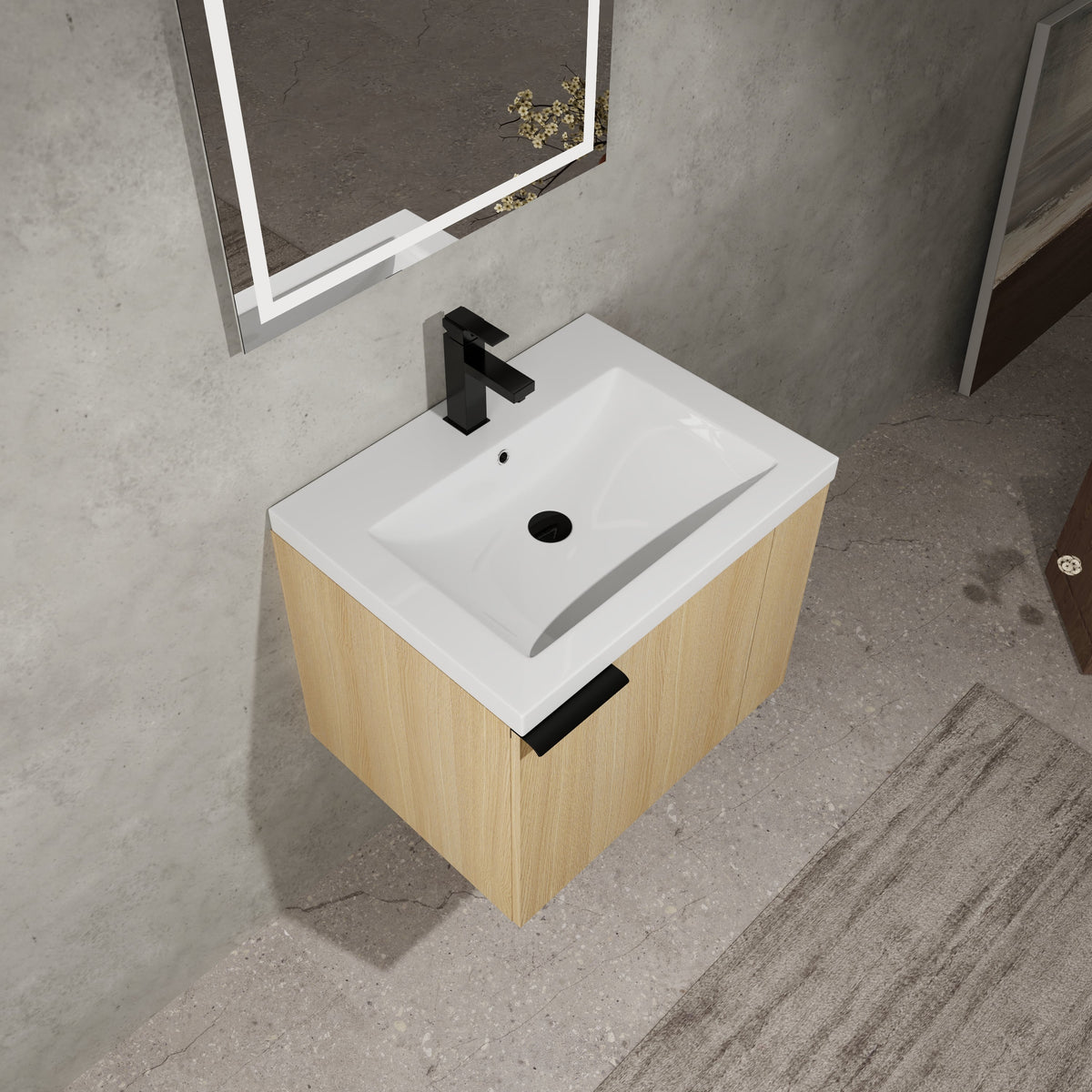 24" Bathroom Vanity Sink Combo for Big Space
