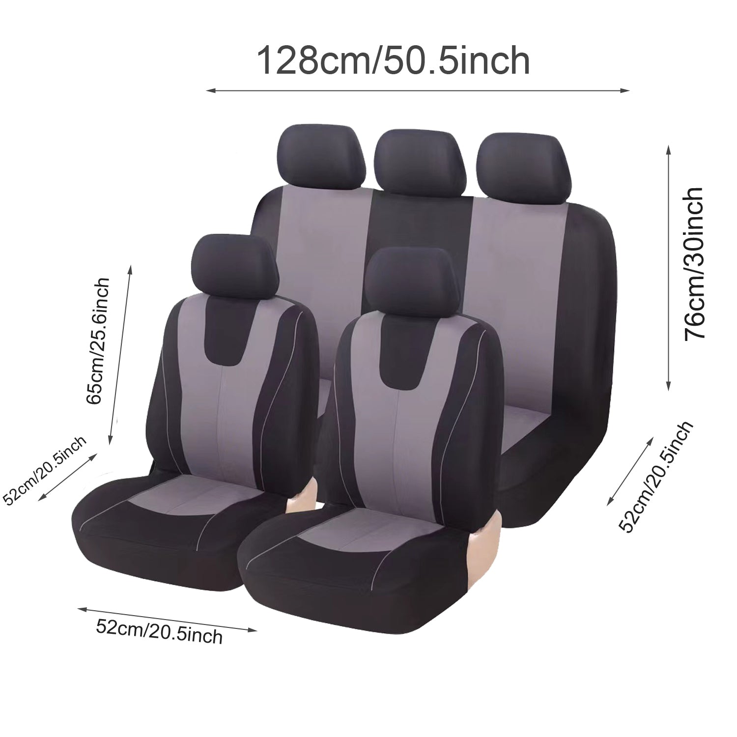 5-Seat Car Seat Cover, Classic And Timeless Design, Thin 2mm Thickness, Suitable For All Seasons