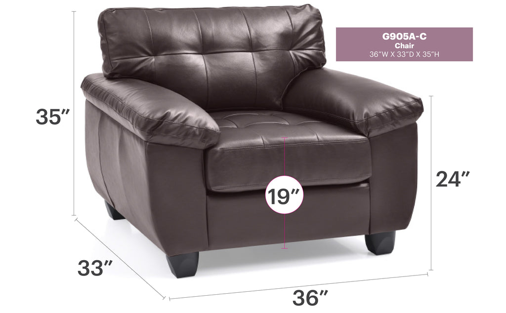 Contemporary Padded Chair In Cappuccino