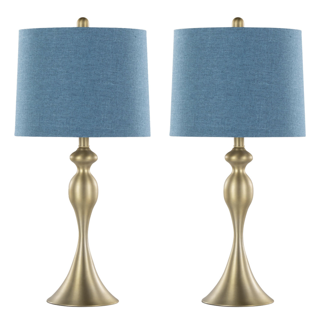 27" Contemporary Metal Table Lamp