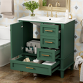30" Bathroom Vanity in Green
