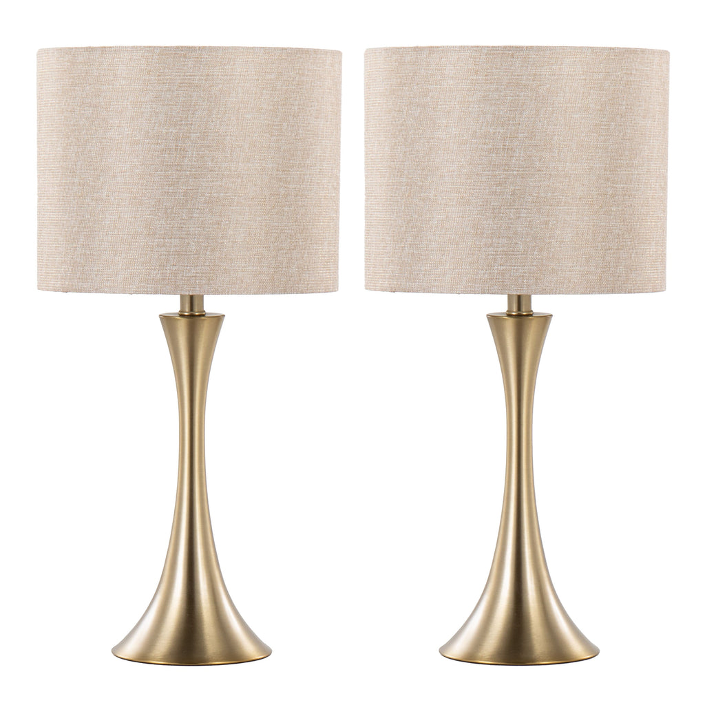 24" Contemporary Metal Table Lamp
