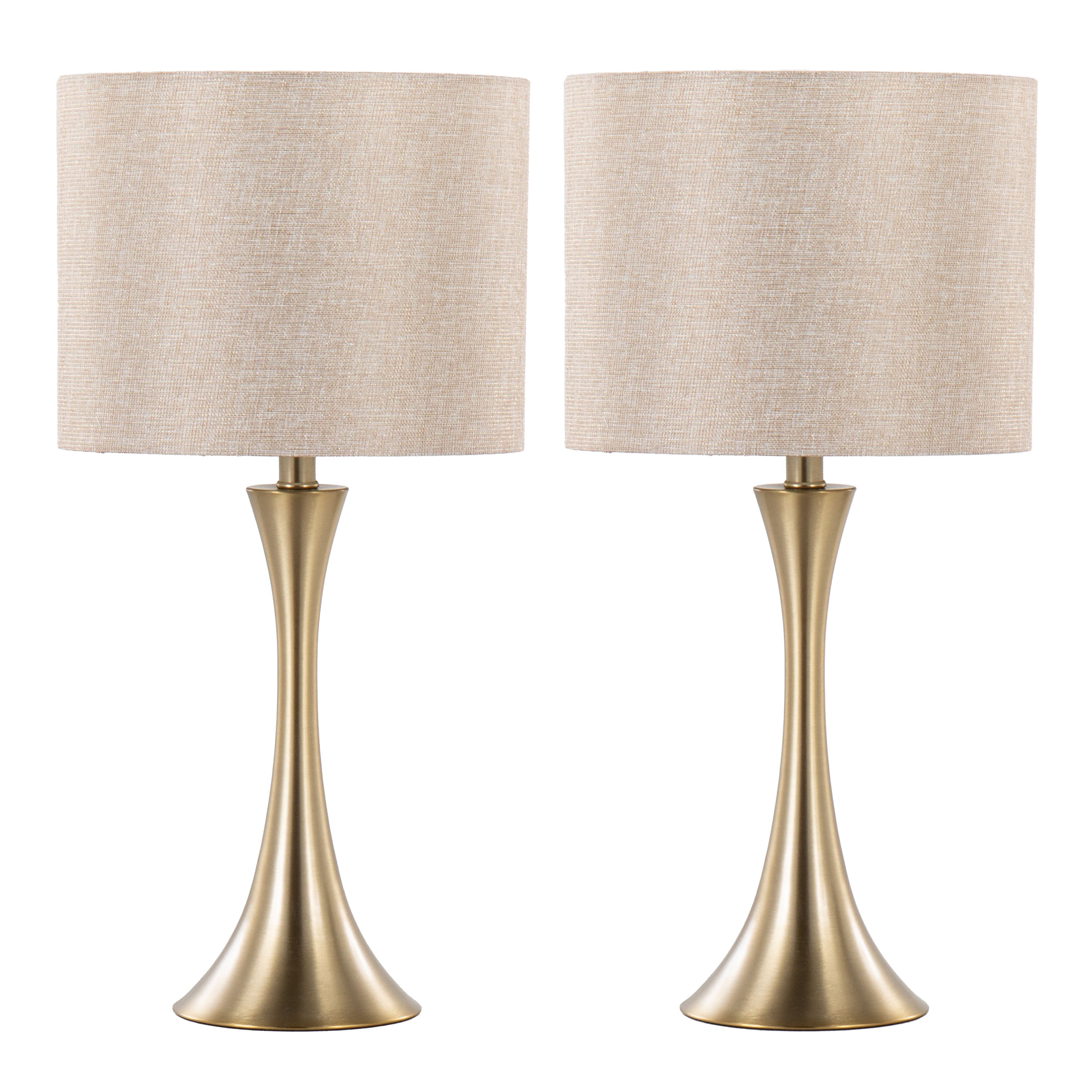 24" Contemporary Metal Table Lamp