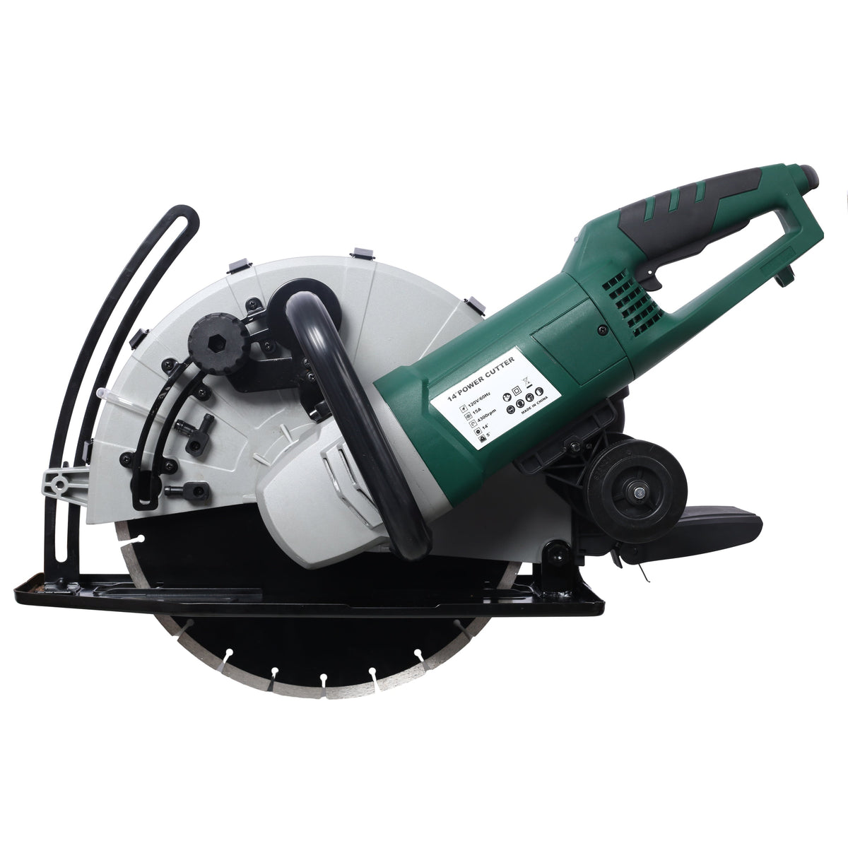 Portable 14" Wet/Dry Electric Corded Concrete Saw