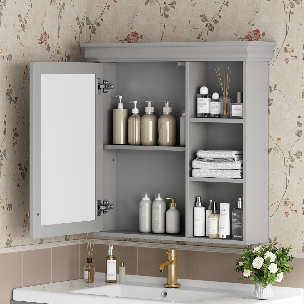 30'' x 28'' Bathroom Medicine Cabinet with Mirror