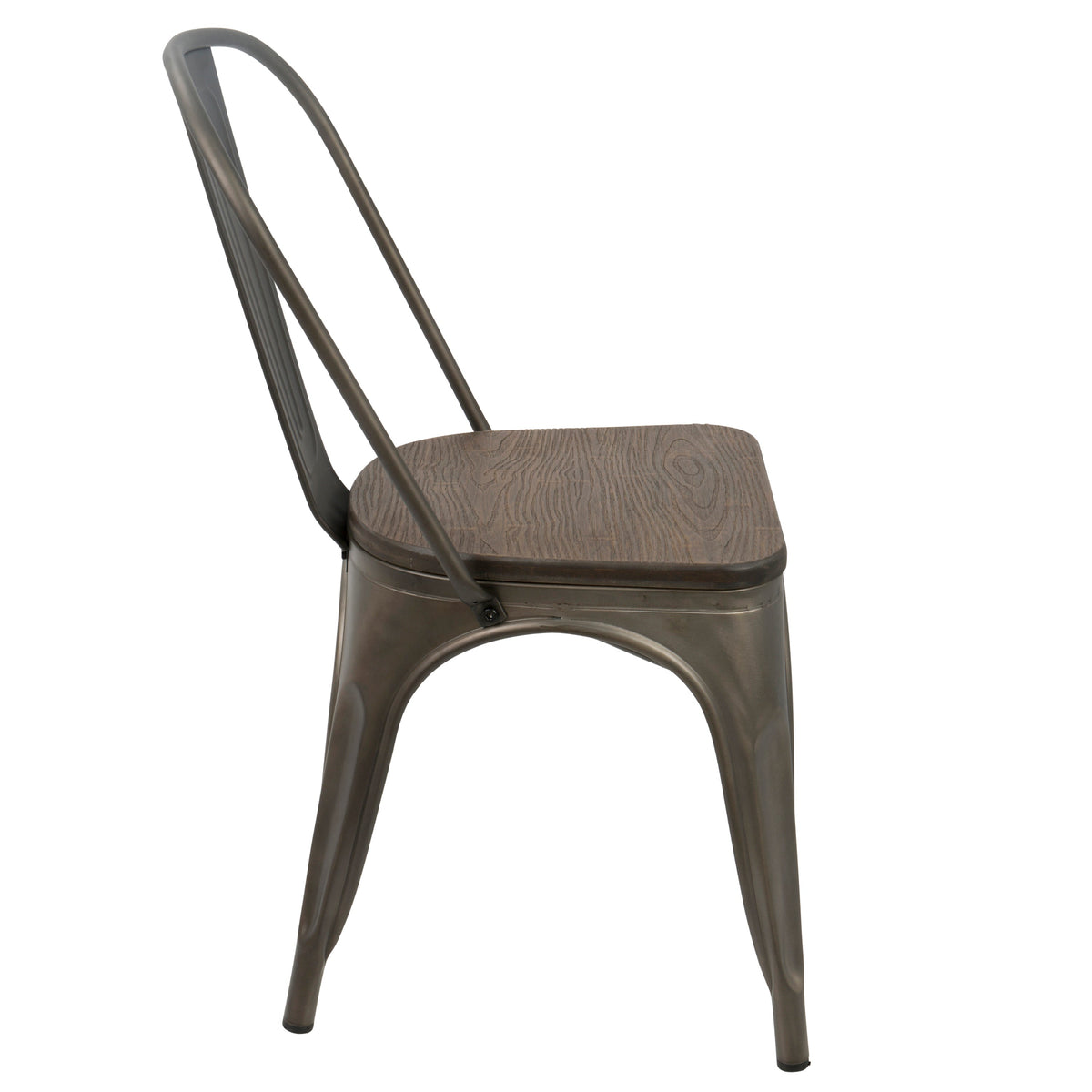 Farmhouse Stackable Dining Chair in Antique Finish