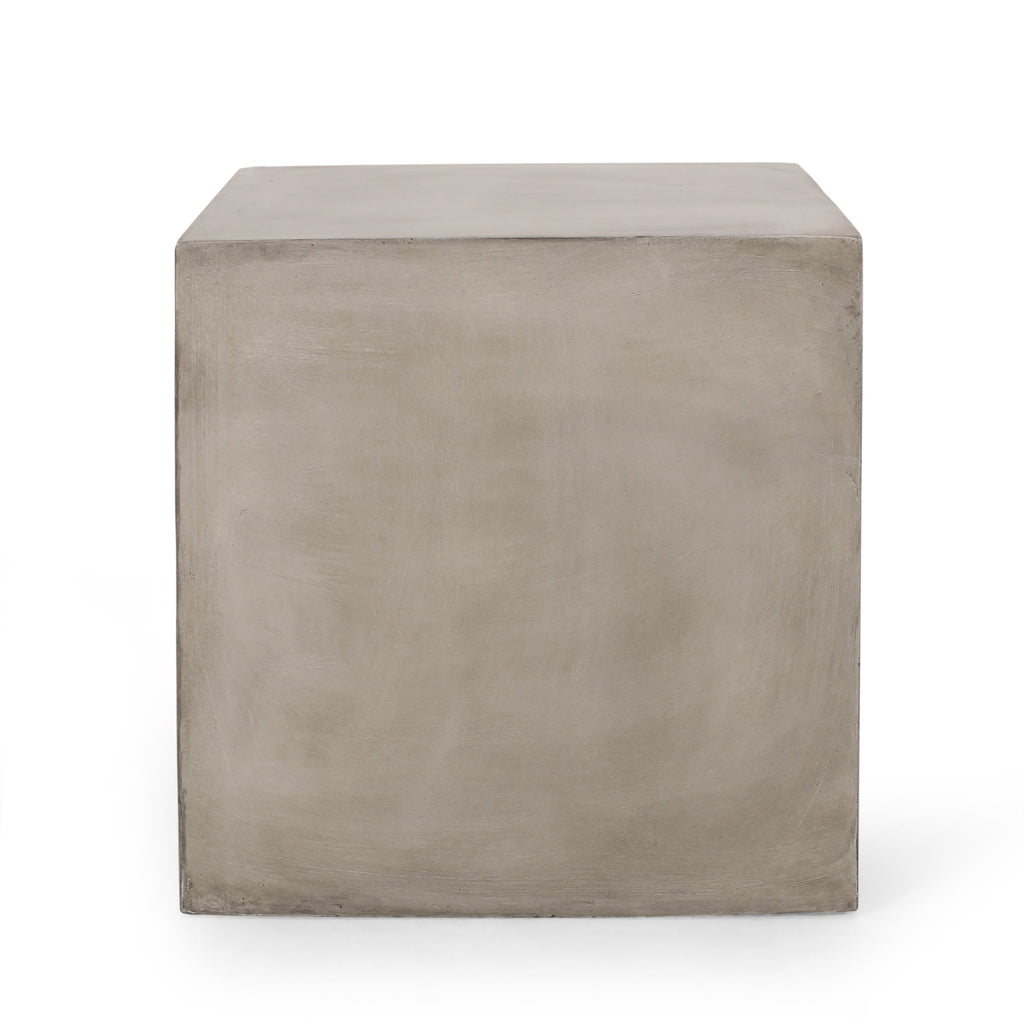 Outdoor MGO Square Side Table - Light Gray